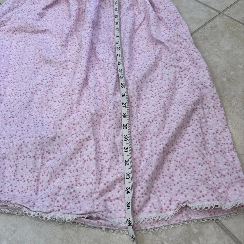 Girls Nightgown Cottage Core Pink Floral Lace Size L?(10/12) Grany Prairie Fairy